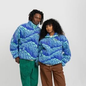 Parks Project Acadia Waves Blue/Teal Fleece